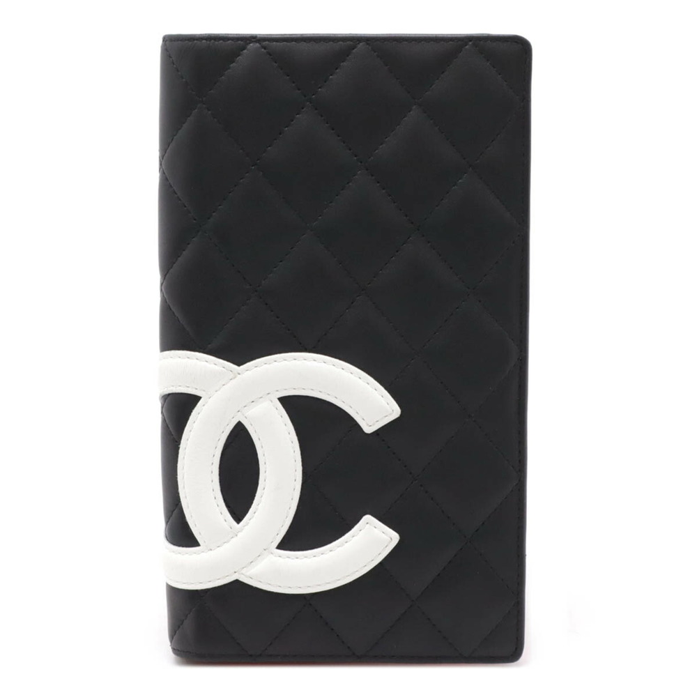 CHANEL Black Leather Coco Mark Wallet - Picture 2 of 8